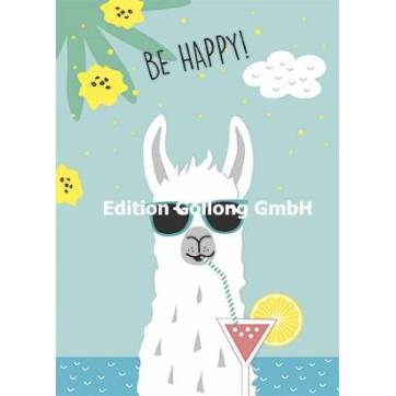 Carte Anniversaire Be Happy Le Lama