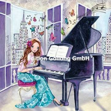Carte Cartita Design La jeune Femme au  Piano