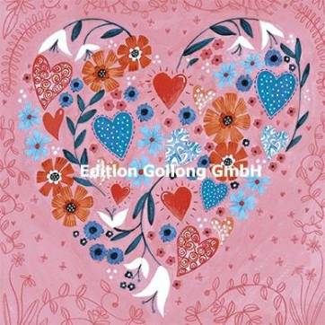 Carte Cartita Design "Le Coeur fleuri"