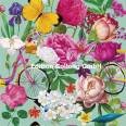 Carte Bon Anniversaire fleuri Bicyclette et Fleurs