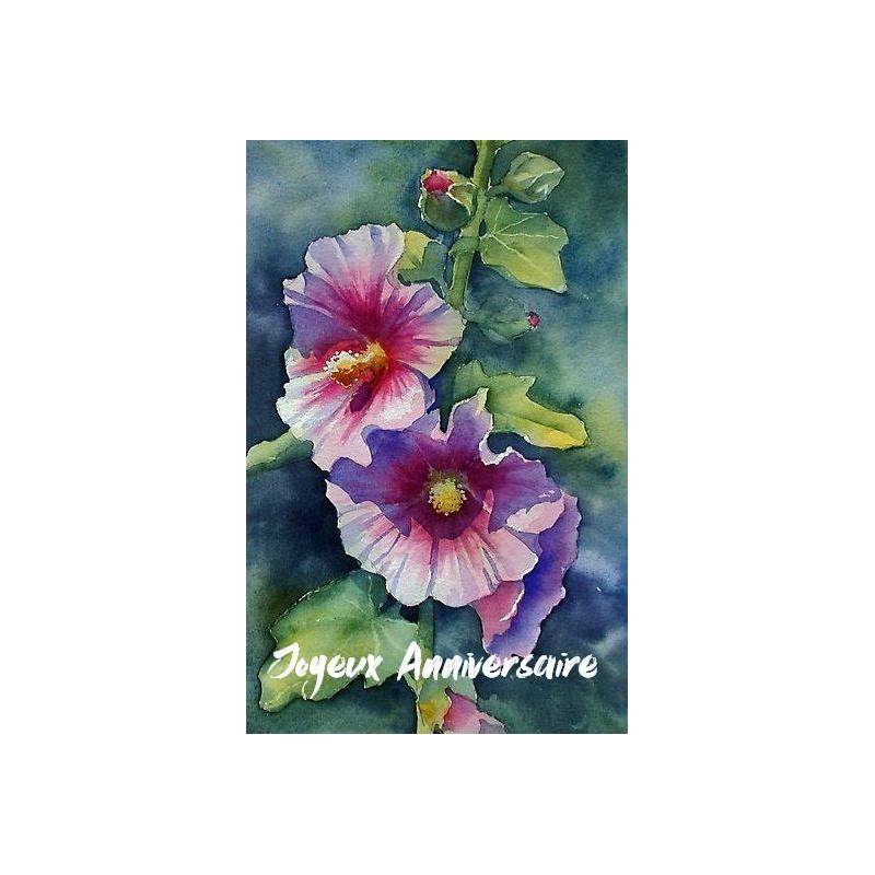 Afie 67-1115 Carte Pour Ton Anniversaire Chat Gris Doux Fleurs Bleues  Rouges Roses Fabriqué en France : : Fournitures de bureau