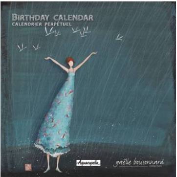 Calendrier D Anniversaires Perpetuel Gaelle Boissonnard Sous La Pluie