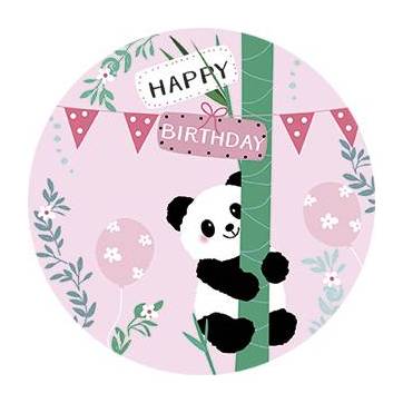 Carte Anniversaire Happy Birthday Le Panda