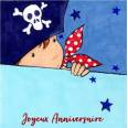 Carte Anniversaire enfants Petit Pirate Petit Boy