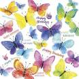 Carte Anniversaire Carola Pabst Papillons multicolores