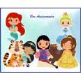 Carte Anniversaire Enfants Petites Princesses Anna