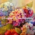 Carte Condoléances Hortensias colorés