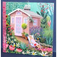Calendrier Mila Marquis 2024 16 x16  Jardin et Maison rose
