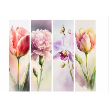 Marque Pages DIY à découper Tulipe, Oeillet, Orchidée
