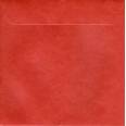 Enveloppe carrée rouge clair mate