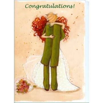 Carte double Anne-Soline Sintès Congratulations Finally married