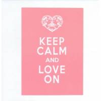 Carte "Keep Calm and Love on "