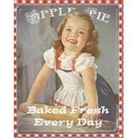 Carte artisanale Vintage "Apple Pie"